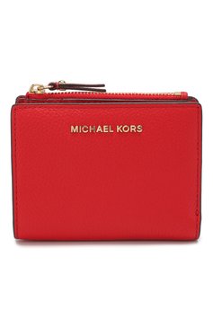 Женские кожаное портмоне jet set MICHAEL MICHAEL KORS красного цвета, арт. 34F9GJ6F2L | Фото 1 (Материал: Натуральная кожа; Материал сплава: Проставлено; Нос: Не проставлено)