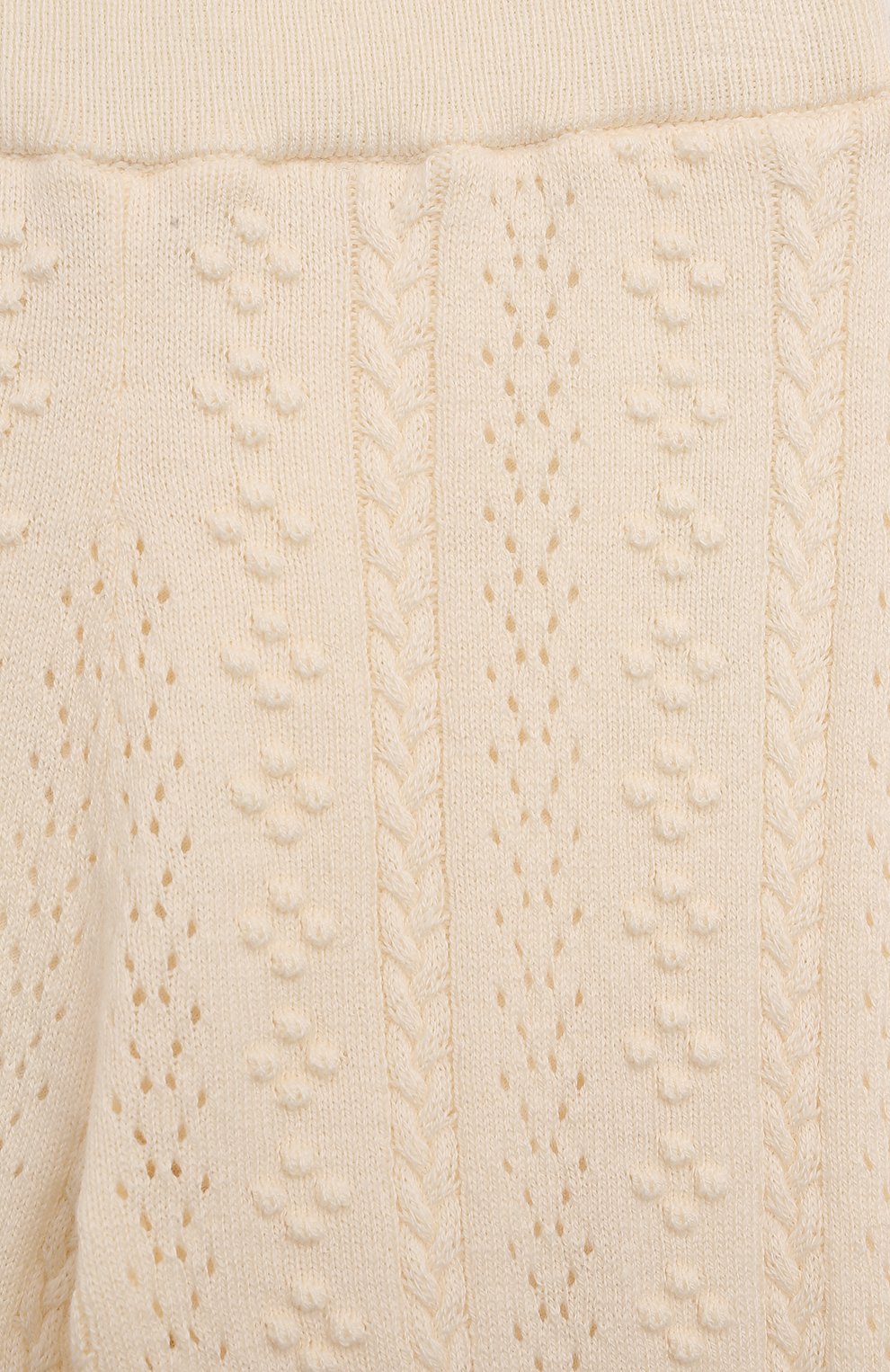 Джоггеры из хлопка и шерсти CHLOÉ кремового цвета по цене 22000 руб., арт. C20227, фото 3 Джоггеры из хлопка и шерсти CHLOÉ, арт. C20227, фото 3