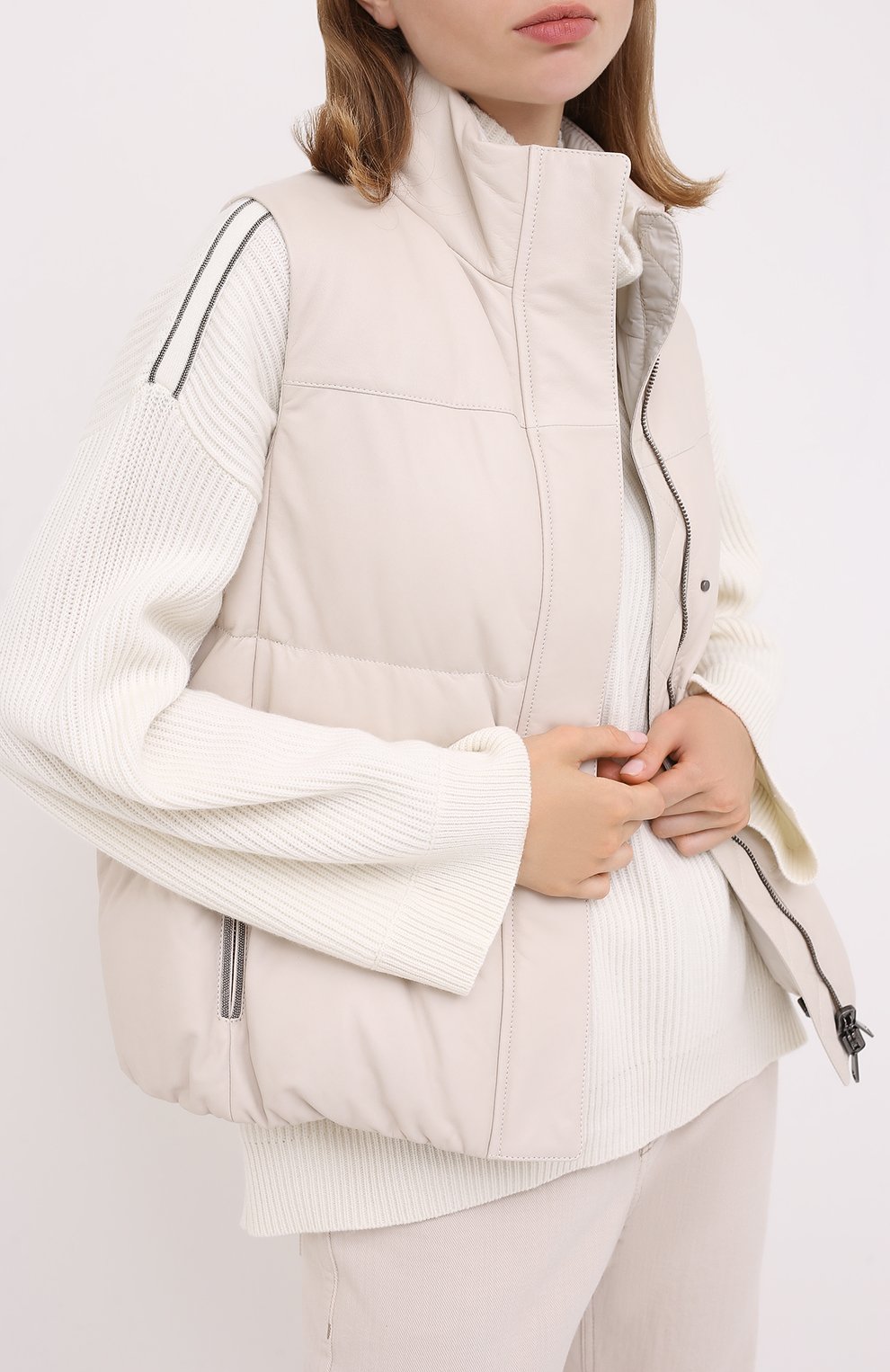 Пуховый жилет BRUNELLO CUCINELLI, арт. MPTAN8376, фото 3