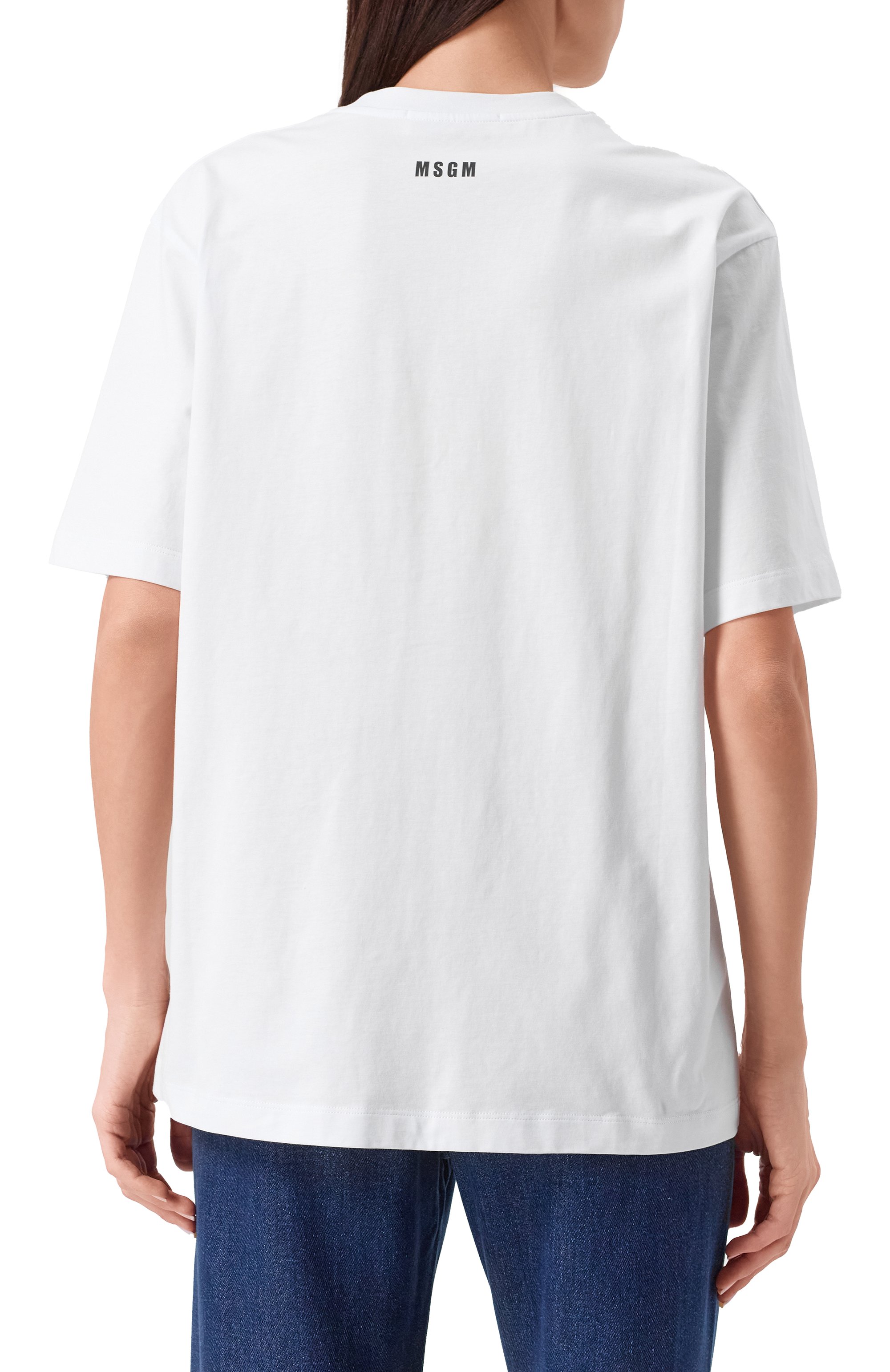 Хлопковая футболка MSGM, арт. 3841MDM149/257002, фото 4