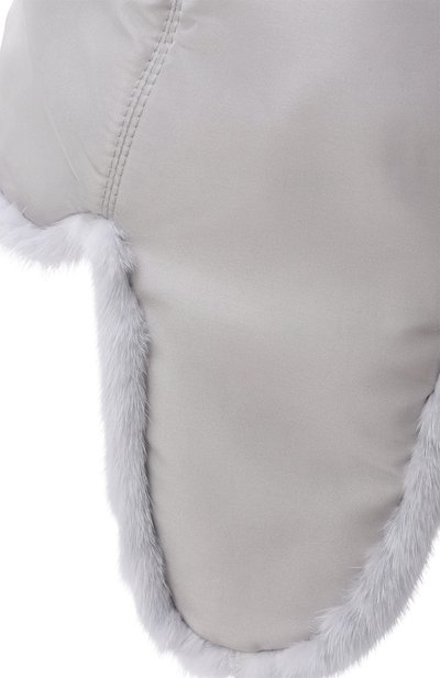 Шапка-ушанка с отделкой из норки FURLAND светло-голубого цвета по цене 69600 руб., арт. 0242510010067600055, фото 3 Шапка-ушанка с отделкой из норки FURLAND, арт. 0242510010067600055, фото 3