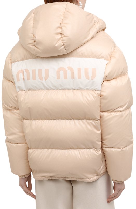 Пуховик Miu Miu ML734-HU7-F0770 Бежевый  ML734-HU7-F0770 Фото 4