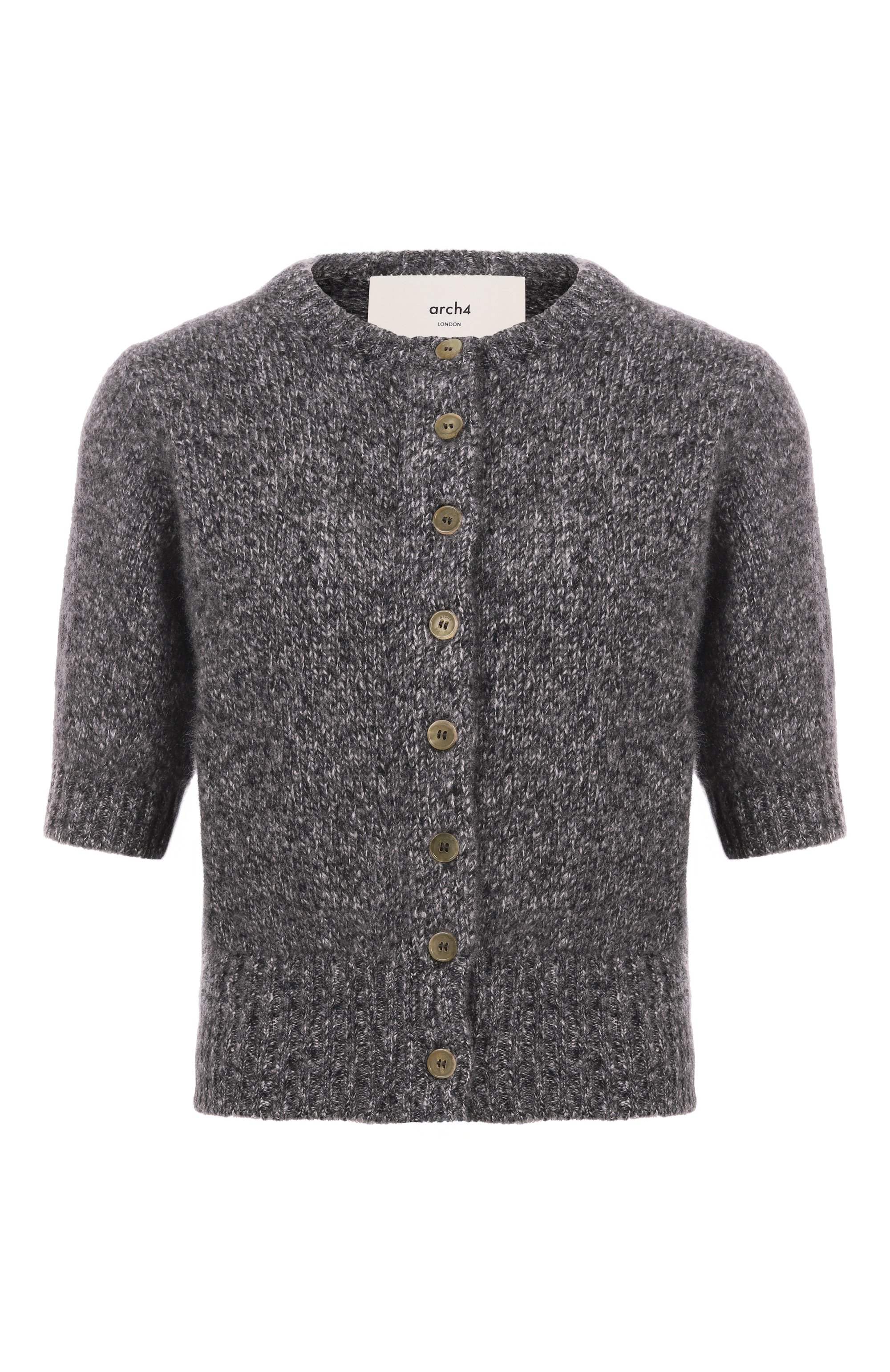 Кардиган из кашемира и шелка ARCH4 серого цвета по цене 59150 руб., арт. KNCD2594C, фото 1 Кардиган из кашемира и шелка ARCH4, арт. KNCD2594C, фото 1