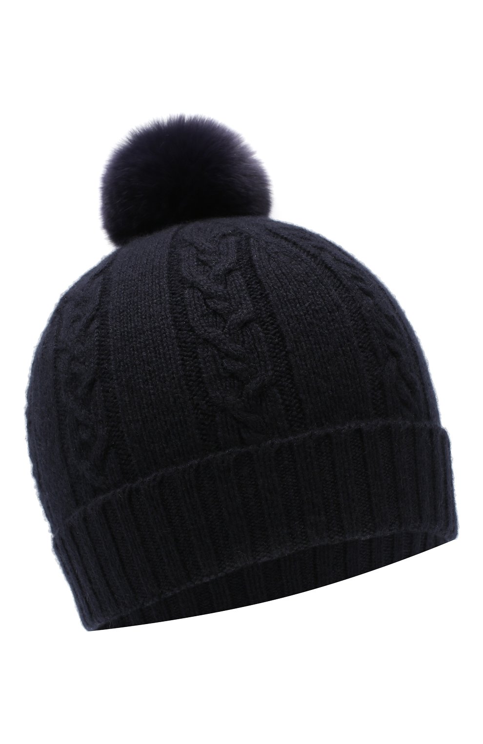 Кашемировая шапка с меховым помпоном LORO PIANA, арт. FAI7330, фото 1