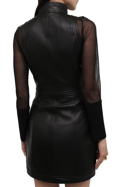 Кожаное платье BALMAIN, арт. WF0R3120/L183, фото 4