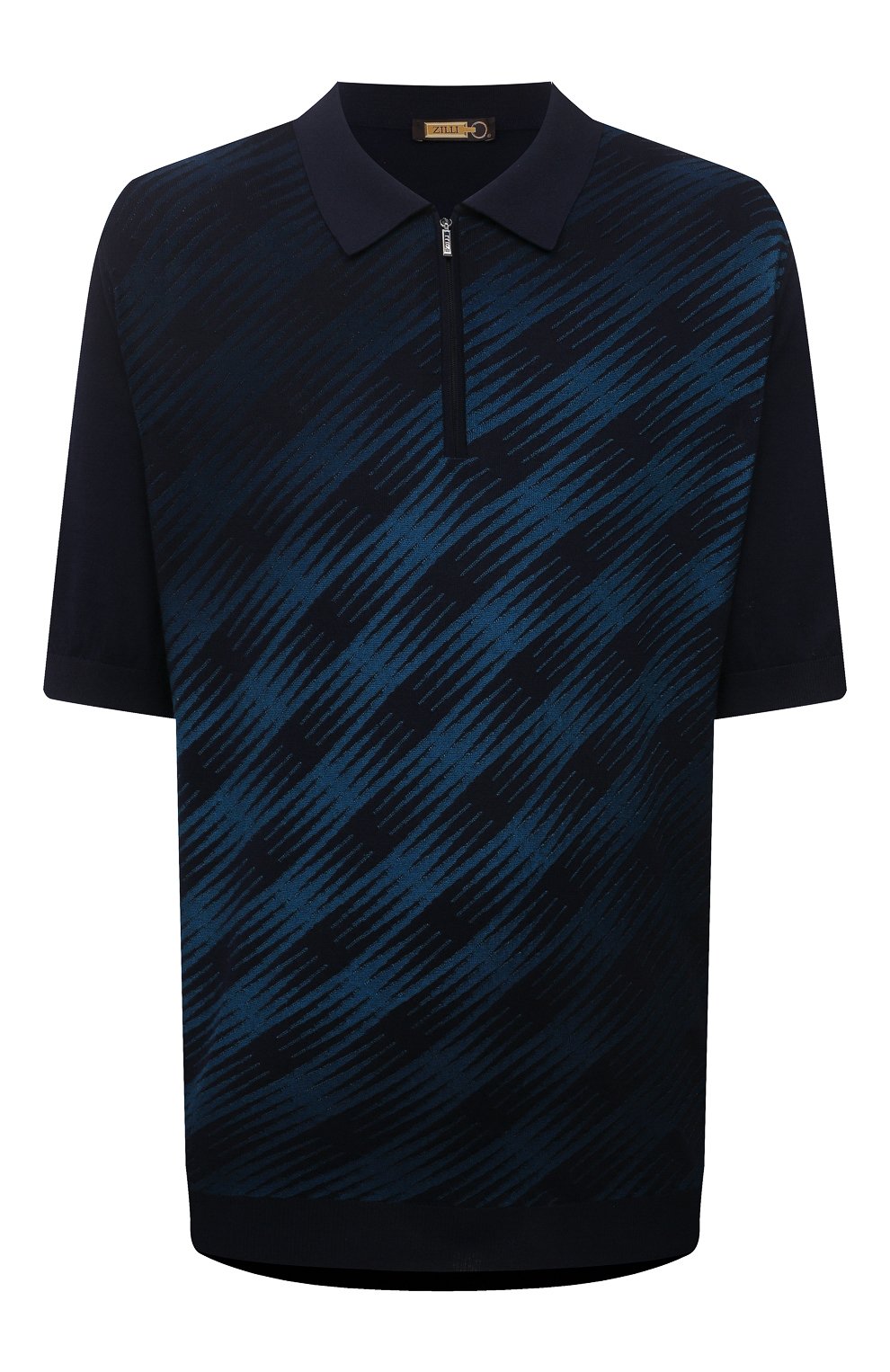 Поло из шелка и хлопка ZILLI, арт. MBV-PZ102-NESP1/MC01, фото 1