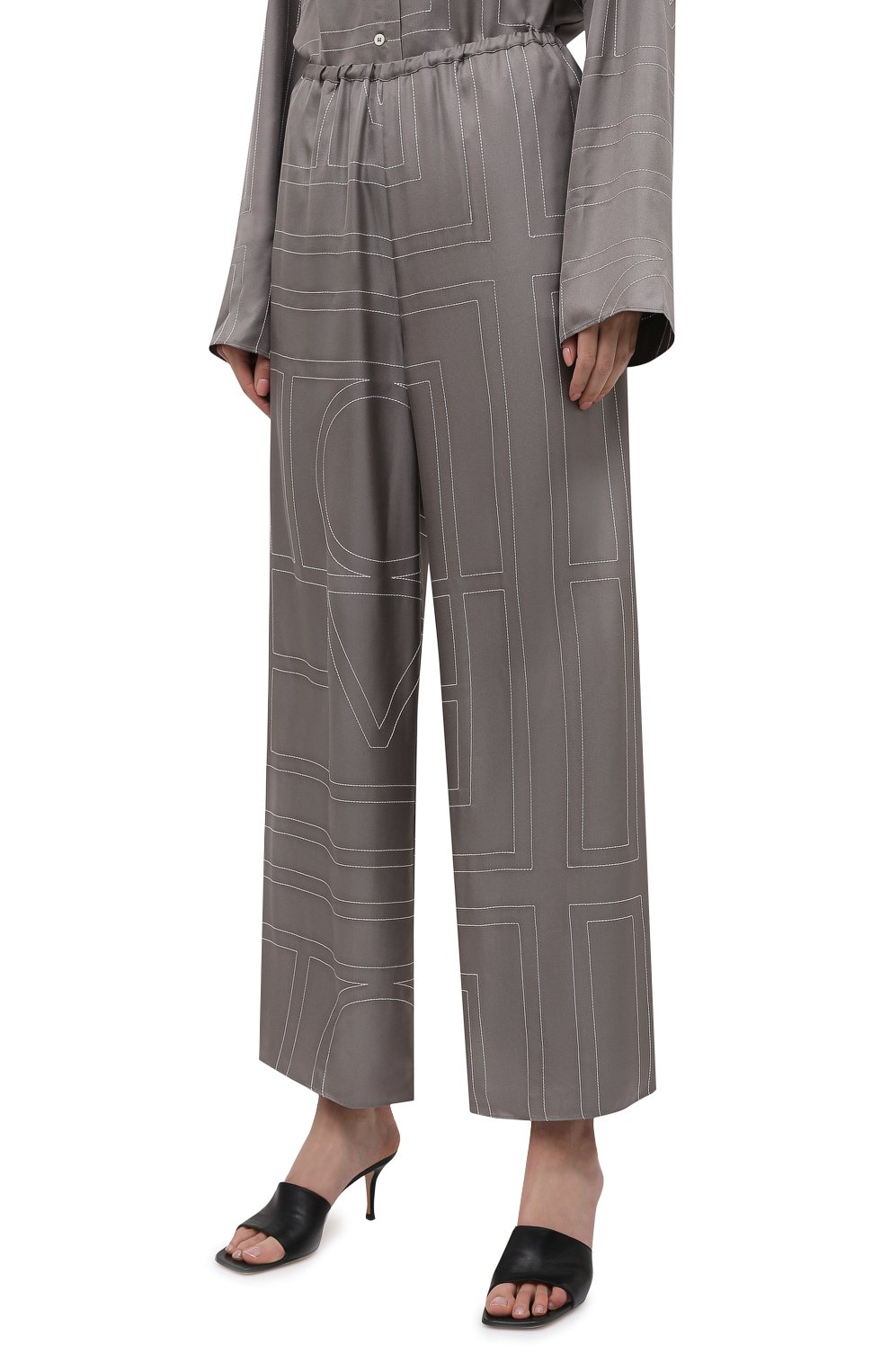 Шелковые брюки TOTEME, арт. 213-255-707, фото 3