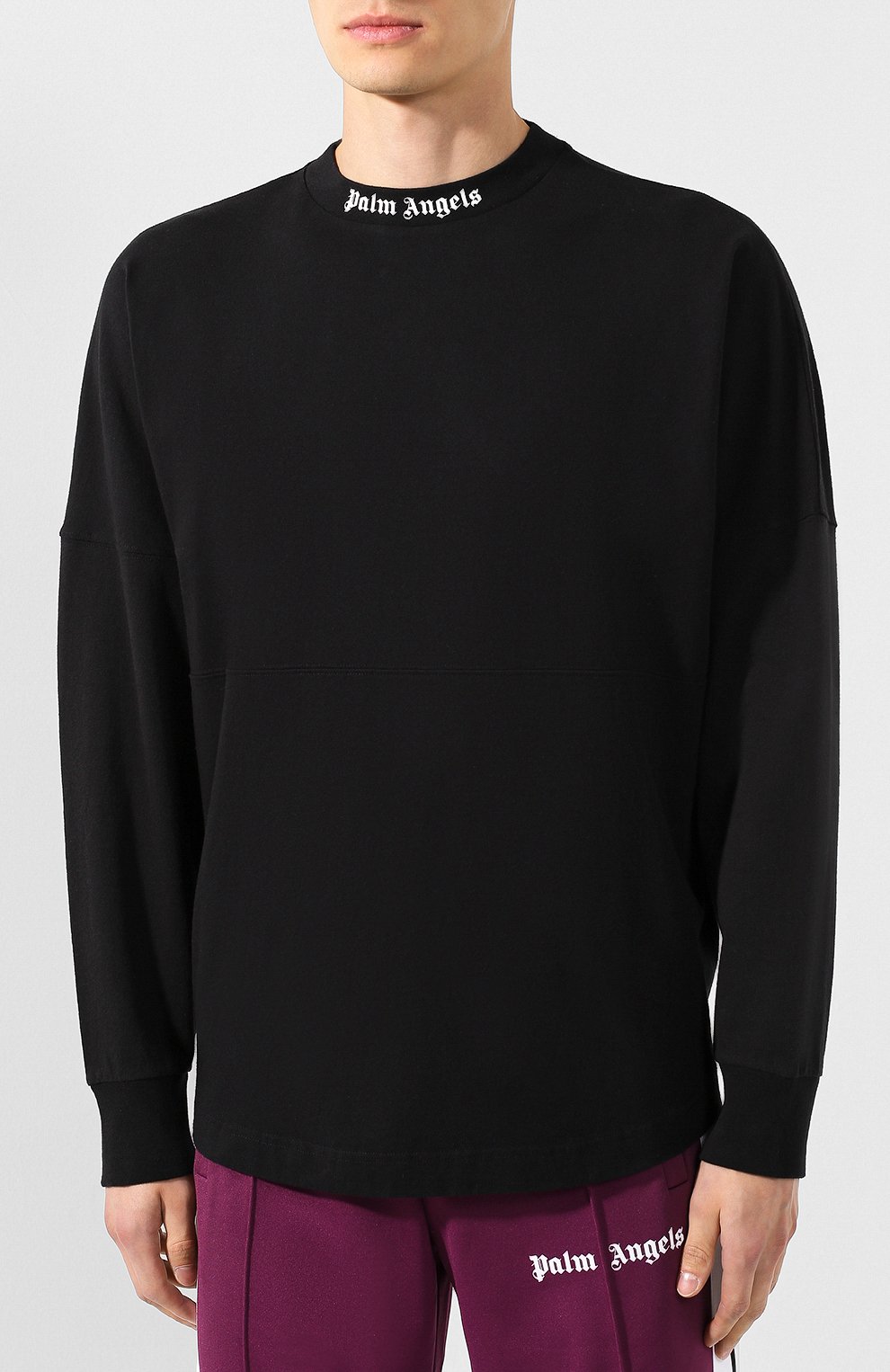 Хлопковый лонгслив PALM ANGELS, арт. PMAB001E194130021001, фото 3