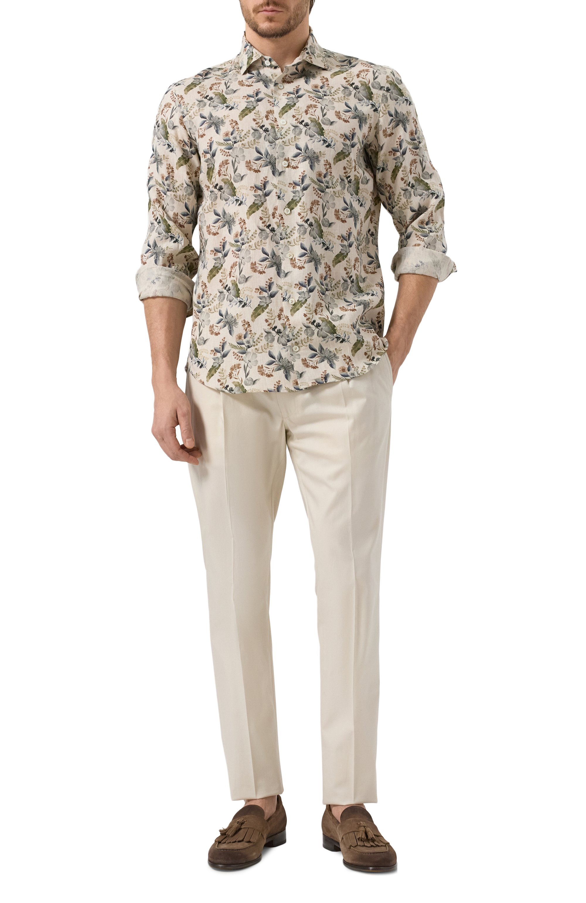 Хлопковые брюки MOORER, арт. ANT0N, фото 2