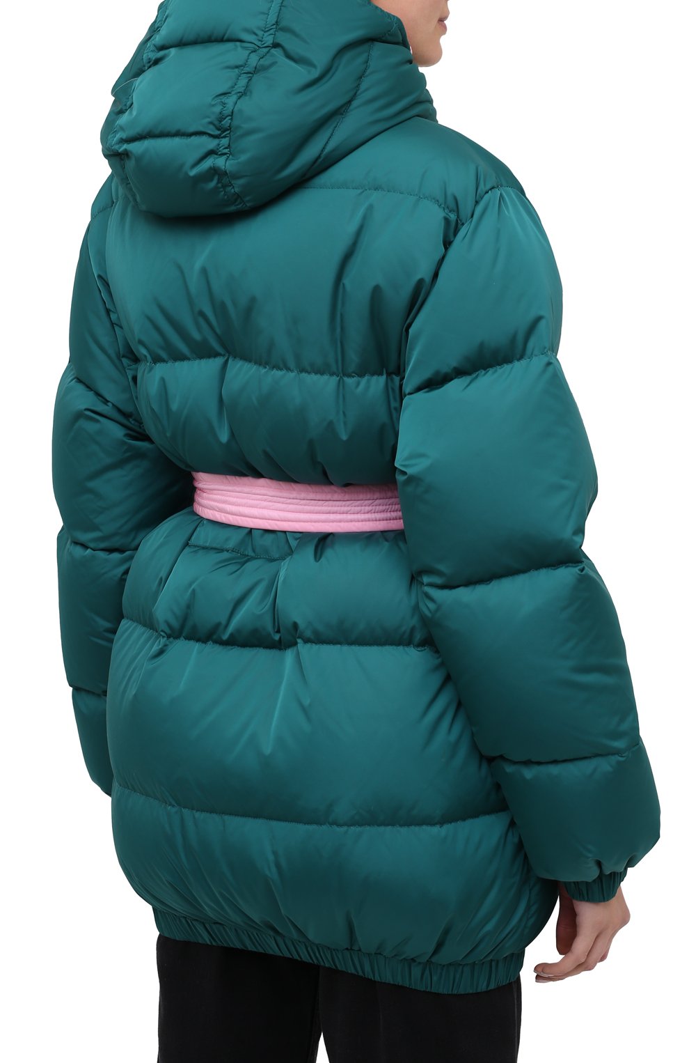 Пуховик MSGM темно-зеленого цвета по цене 88350 руб., арт. 2941MDH04D 207655, фото 4 Пуховик MSGM, арт. 2941MDH04D 207655, фото 4