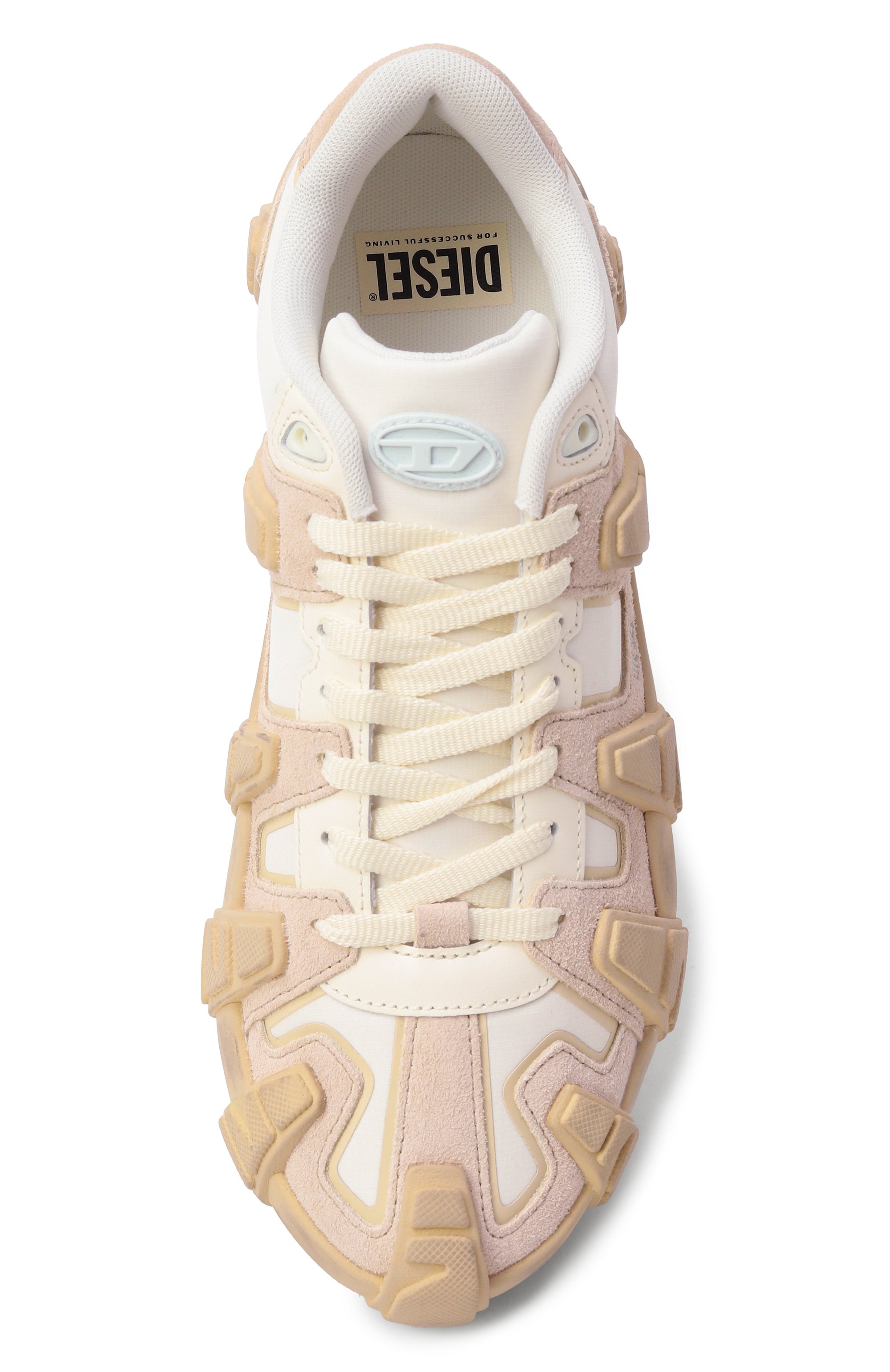 Комбинированные кроссовки s-d-griffe DIESEL бежевого цвета по цене 42950 руб., арт. Y03642/P8409, фото 6 Комбинированные кроссовки s-d-griffe DIESEL, арт. Y03642/P8409, фото 6