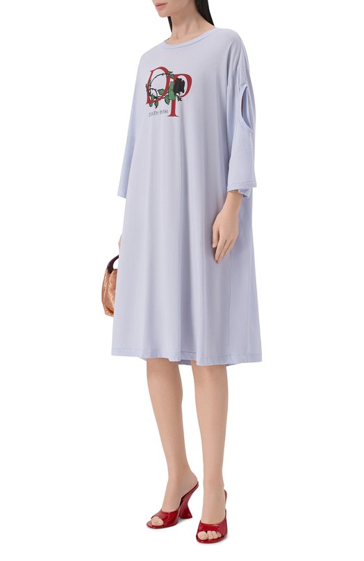 Хлопковое платье Undercover UP1F1801 Голубой  UP1F1801 Фото 2