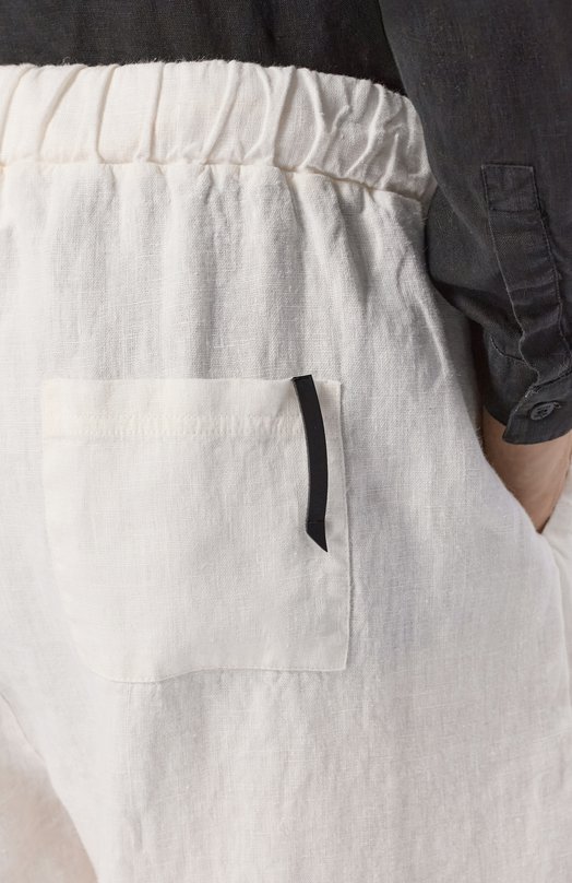 Льняные брюки Never Enough 2B5M090-492/MPA076 Кремовый  2B5M090-492/MPA076 Фото 5