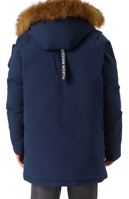 Пуховик с меховой отделкой Arctic Explorer MIR_NAVY Синий  MIR_NAVY Фото 4