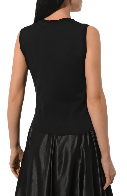 Шерстяной топ Dolce & Gabbana FXT04T/JCVR8 Чёрный  FXT04T/JCVR8 Фото 4