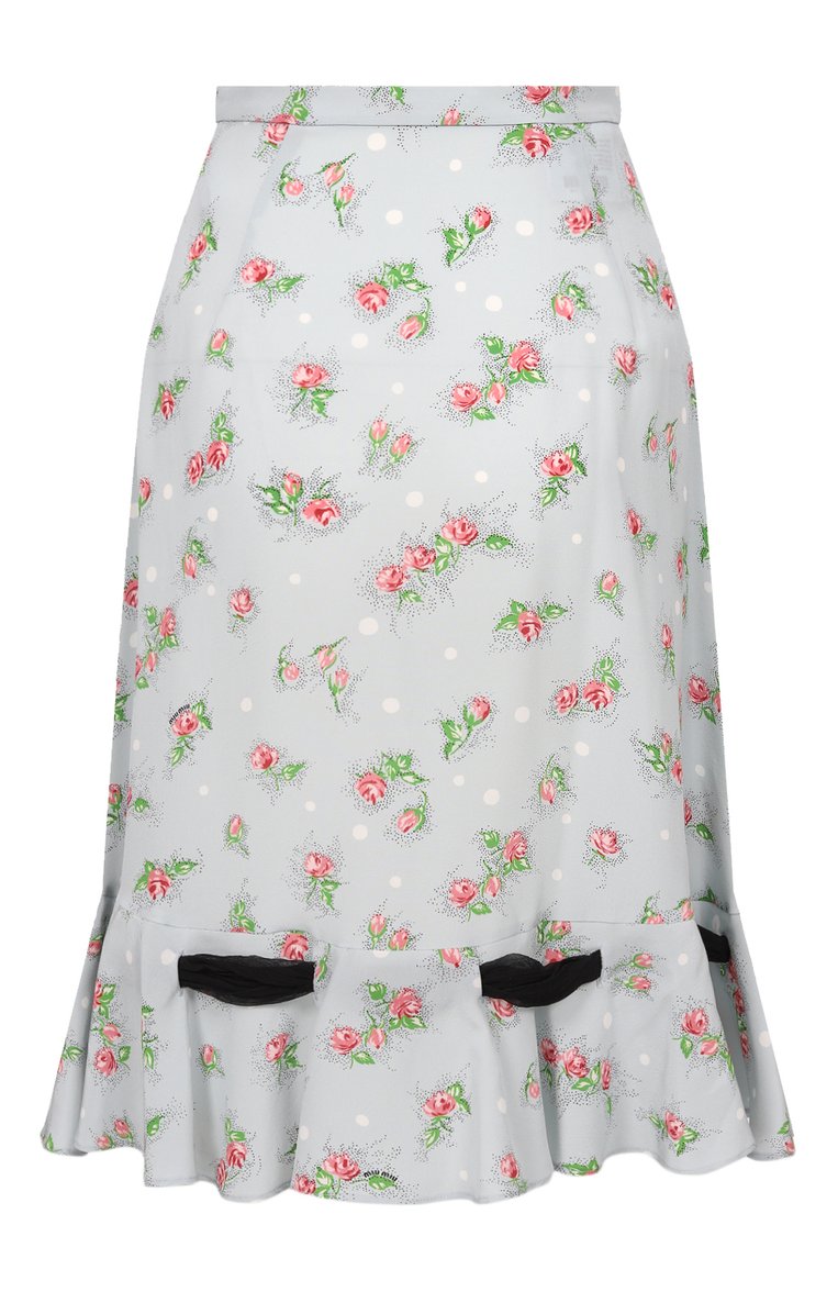 Шелковая юбка MIU MIU, арт. MG1321-1VOM-F0082, фото 2