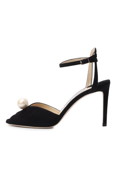 Замшевые босоножки sacora 85 JIMMY CHOO, арт. SAC0RA 85/A0B, фото 4