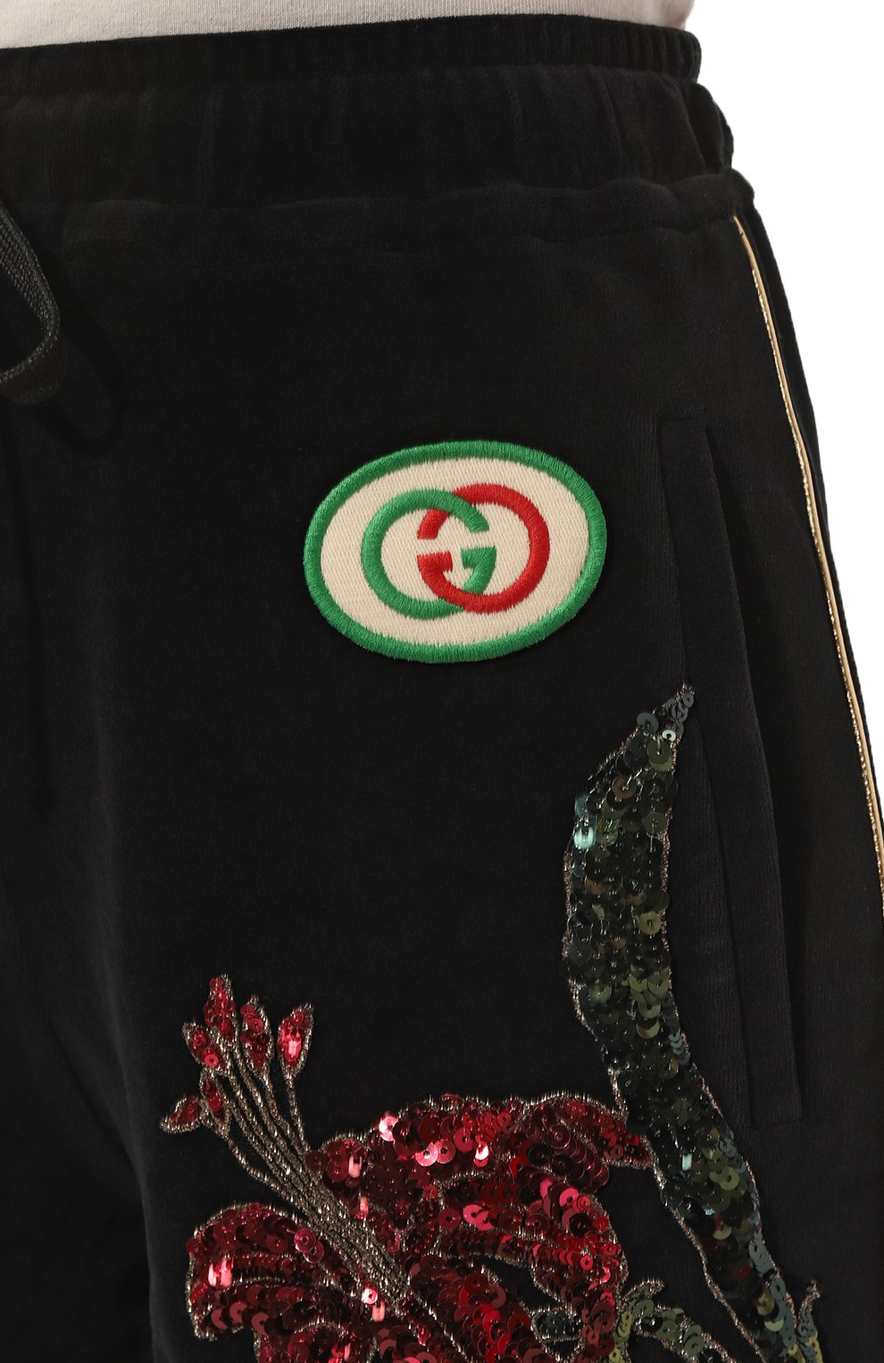 Хлопковые шорты GUCCI черного цвета по цене 216000 руб., арт. 580476 XJBLD, фото 5 Хлопковые шорты GUCCI, арт. 580476 XJBLD, фото 5