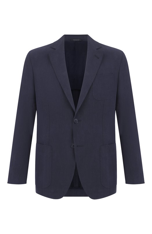 Льняной пиджак Giorgio Armani GM000140/TE10954 Синий GM000140/TE10954