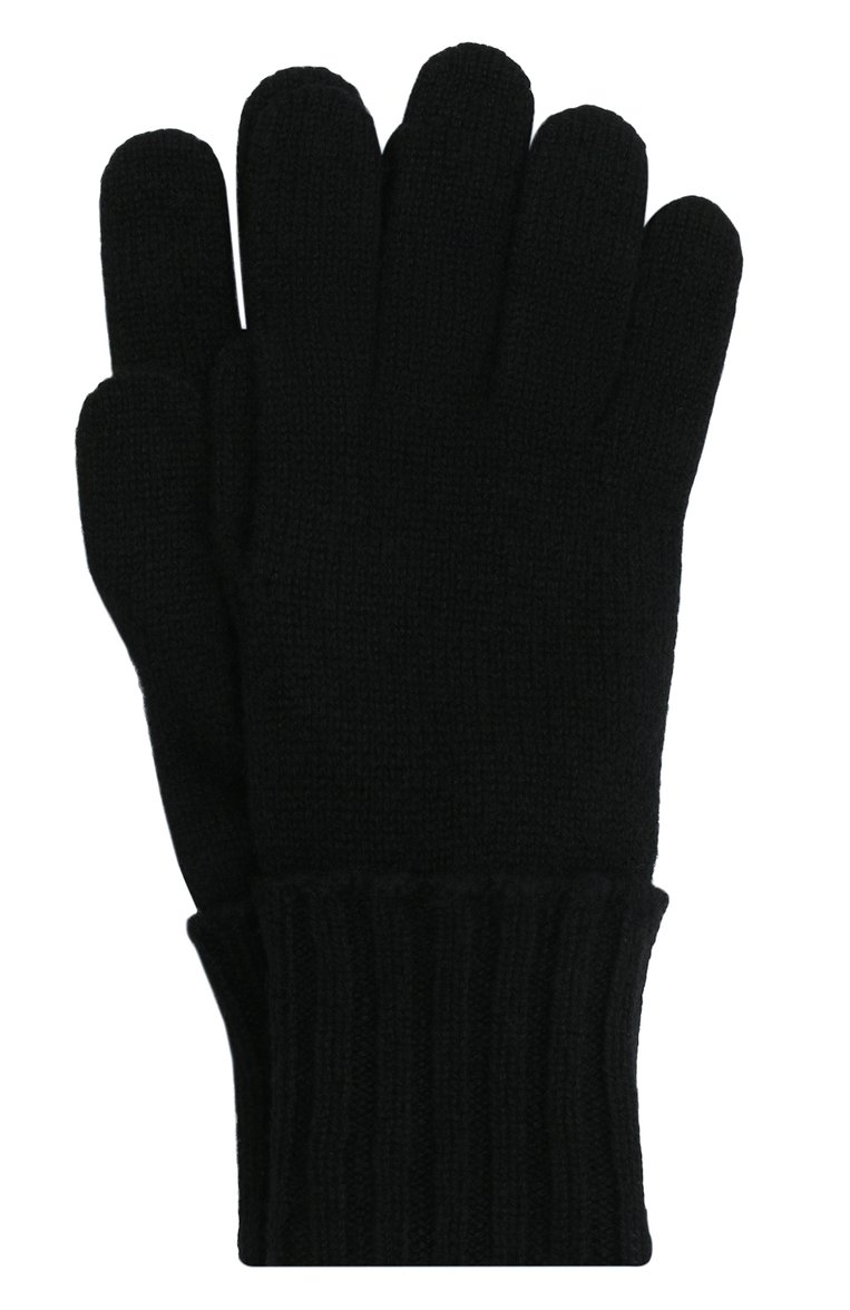 Женские кашемировые перчатки INVERNI черного цвета, арт. 5299 GU | Фото 1 (Материал: Текстиль, Кашемир, Шерсть; Кросс-КТ: Трикотаж; Материал сплава: Проставлено; Нос: Не проставлено)