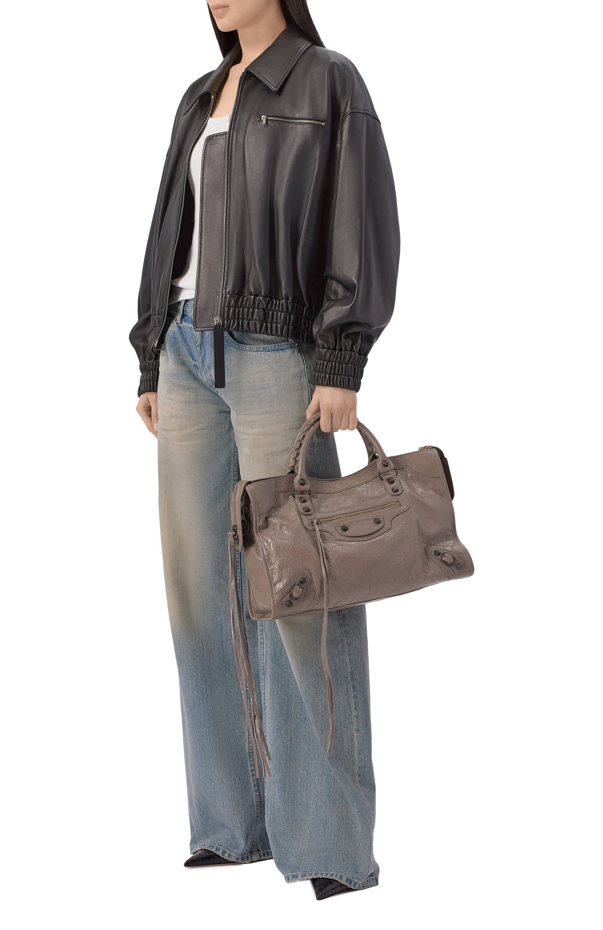 Сумка le city medium BALENCIAGA коричневого цвета по цене 399500 руб., арт. 865760/2ACFH, фото 3 Сумка le city medium BALENCIAGA, арт. 865760/2ACFH, фото 3
