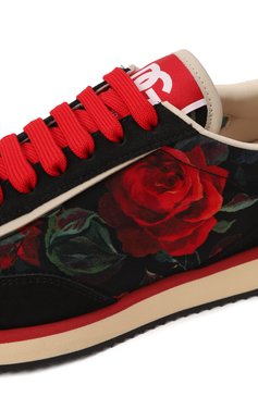 Женские комбинированные кроссовки dg cushion DOLCE & GABBANA разноцветного цвета, арт. CK2288/A6N66 | Фото 7 (Материал внешний: Натуральная кожа, Текстиль; Материал внутренний: Натуральная кожа; Подошва: Платформа; Стили: Кэжуэл; Кросс-КТ: Низкие; Материал утеплителя: Без утеплителя; Размерность: Товар маломерит; Автоматизация ТО: Проставлено; Автоматизация состава: Проставлено)