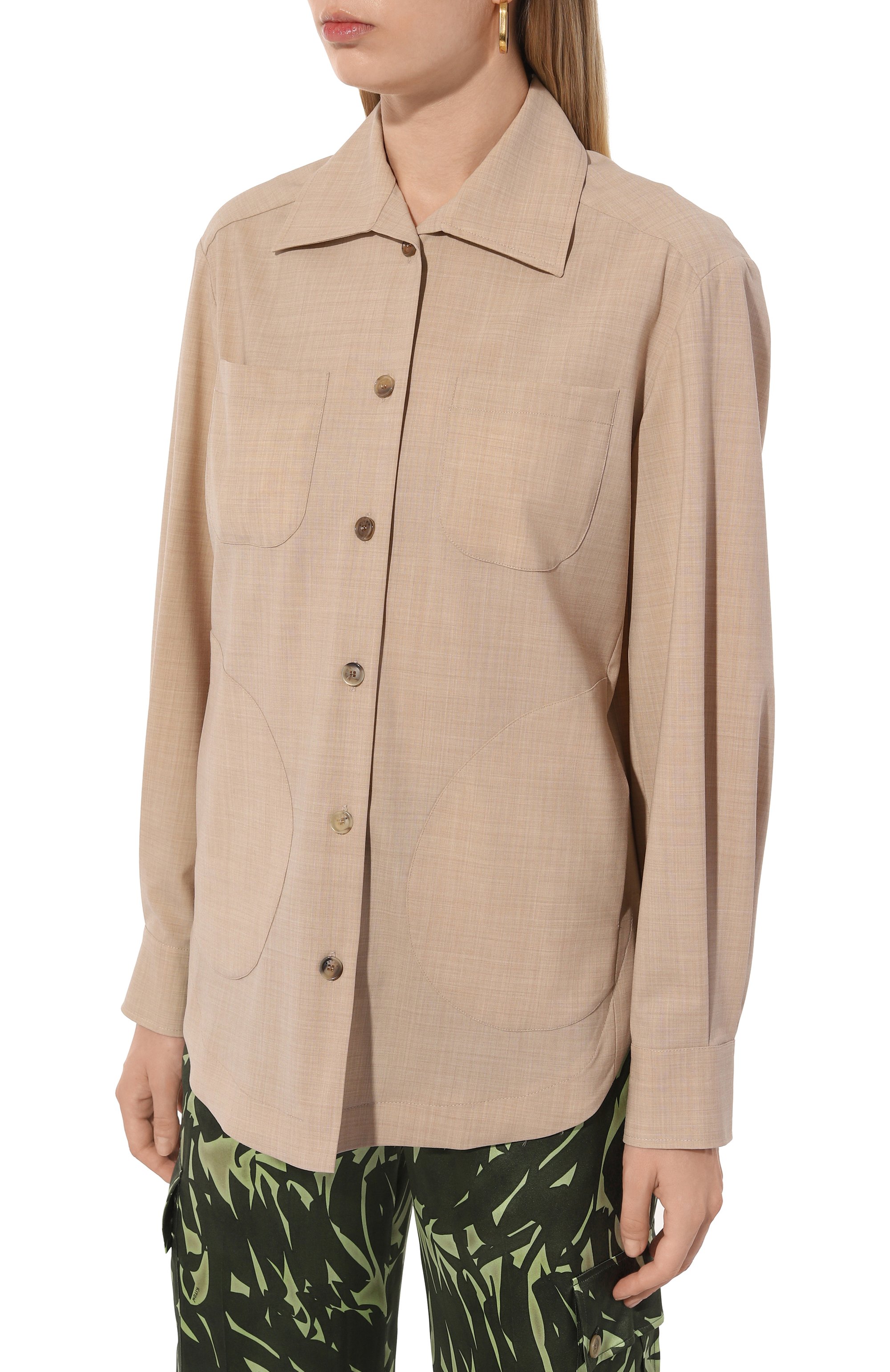 Шерстяная рубашка KITON, арт. D50429K09T03, фото 3