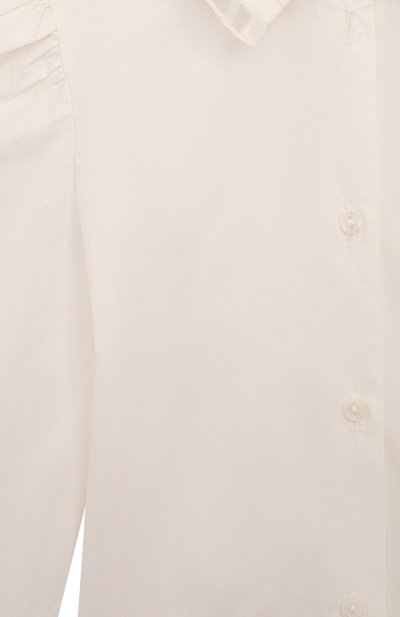 Хлопковая рубашка MONNALISA кремового цвета по цене 14500 руб., арт. 71D300, фото 3 Хлопковая рубашка MONNALISA, арт. 71D300, фото 3