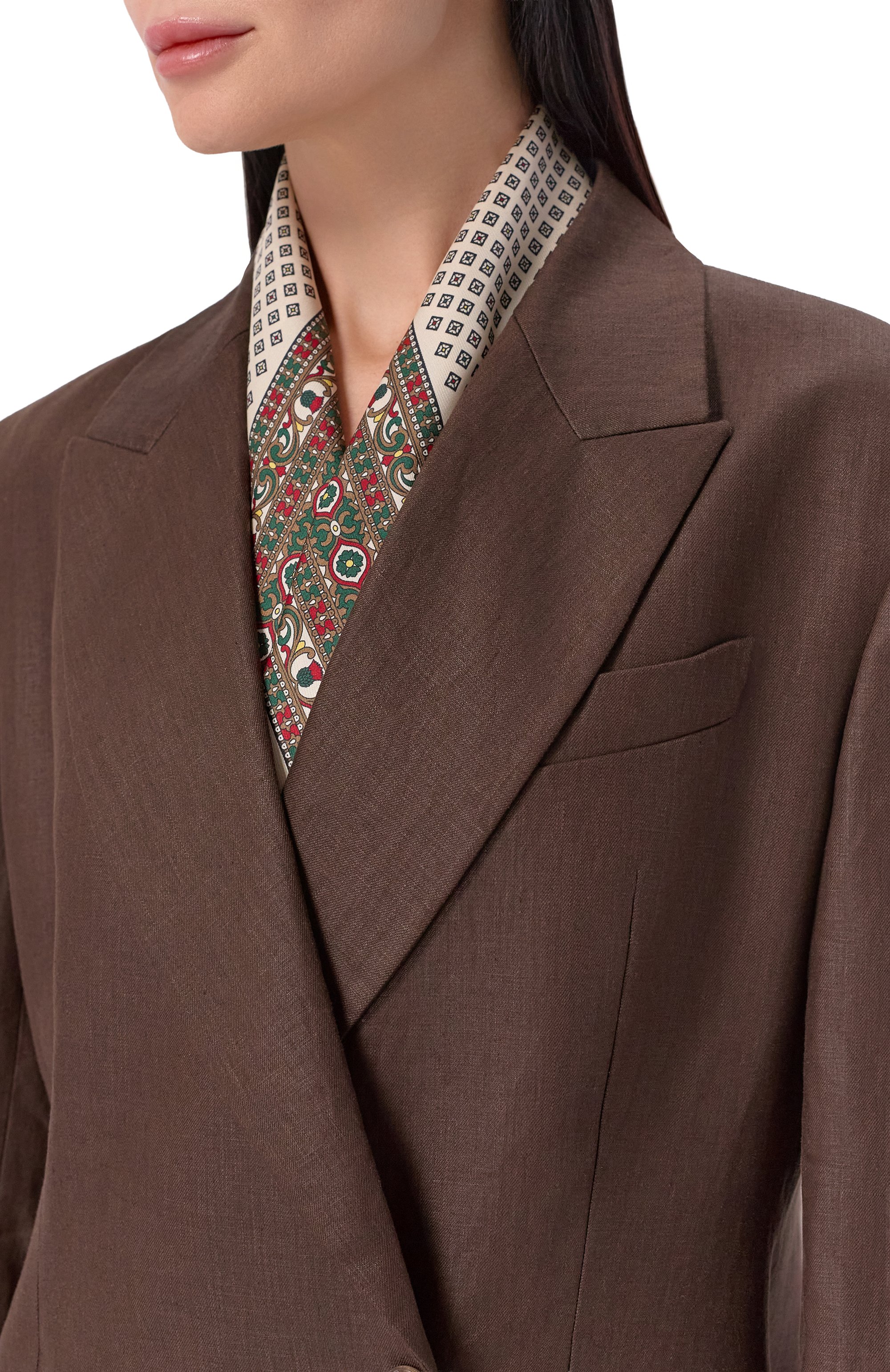 Шелковый платок LORO PIANA светло-бежевого цвета по цене 58550 руб., арт. FAQ0697, фото 2 Шелковый платок LORO PIANA, арт. FAQ0697, фото 2