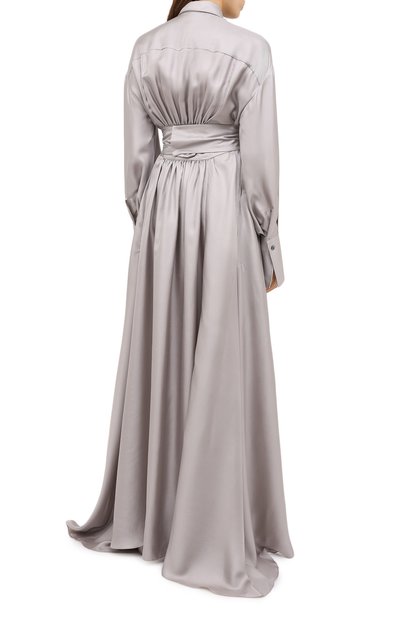 Атласное платье BRUNELLO CUCINELLI, арт. MB953AFA22, фото 4