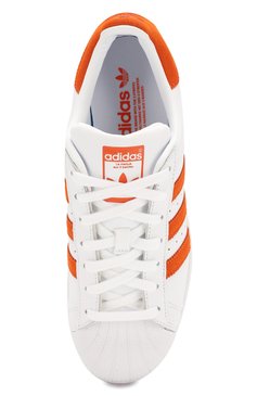 Женские кеды superstar ADIDAS ORIGINALS белого цвета, арт. EE4472 | Фото 5 (Подошва: Платформа; Материал сплава: Проставлено, Проверено; Материал утеплителя: Без утеплителя; Материал внутренний: Текстиль; Статус проверки: Проверено, Проверена категория; Драгоценные камни: Проставлено; Стили: Кэжуэл)