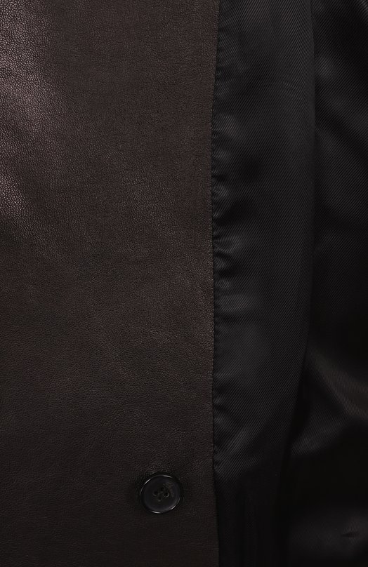 Кожаная куртка Khaite 6147729/T0NNI Чёрный  6147729/T0NNI Фото 7