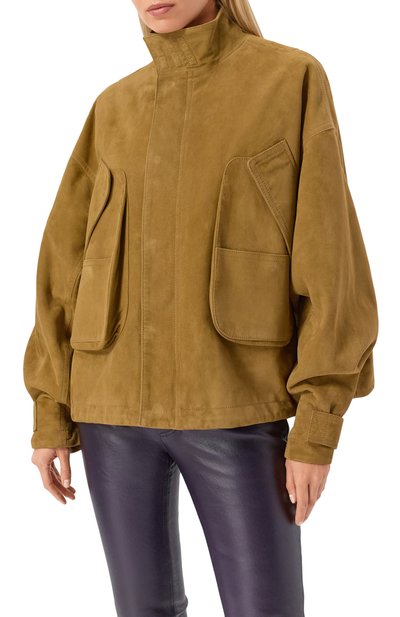 Замшевая куртка THE ATTICO, арт. 260WCB00106/LBT144AA, фото 3