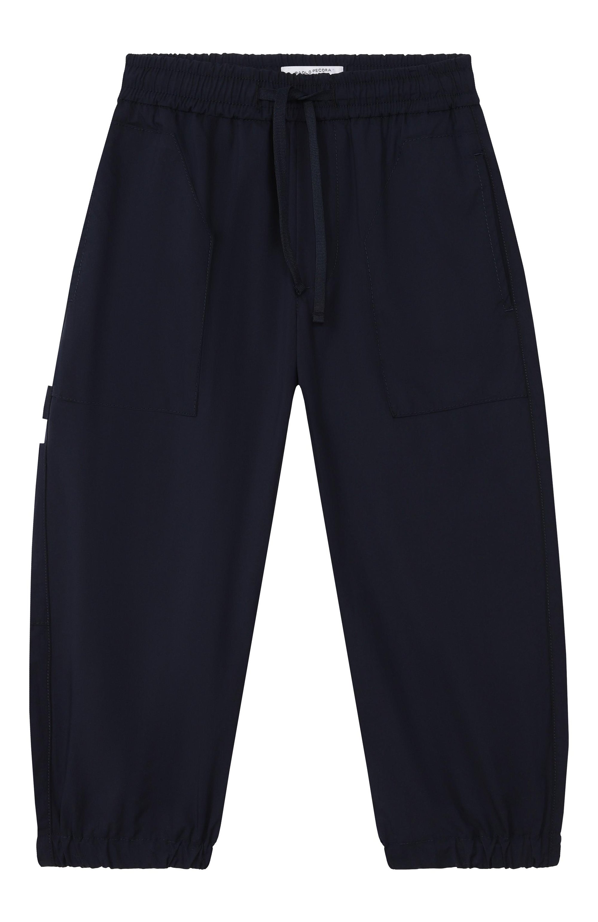 Джоггеры PAOLO PECORA MILANO темно-синего цвета по цене 17500 руб., арт. PP4318_001, фото 1 Джоггеры PAOLO PECORA MILANO, арт. PP4318_001, фото 1