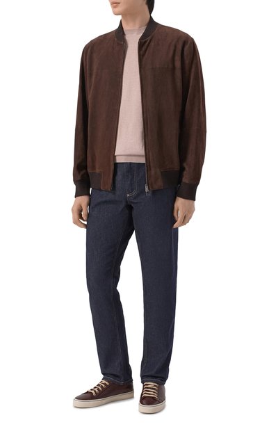 Хлопковый джемпер ANDREA CAMPAGNA бежевого цвета по цене 55050 руб., арт. GC1MC/SI18R, фото 2 Хлопковый джемпер ANDREA CAMPAGNA, арт. GC1MC/SI18R, фото 2