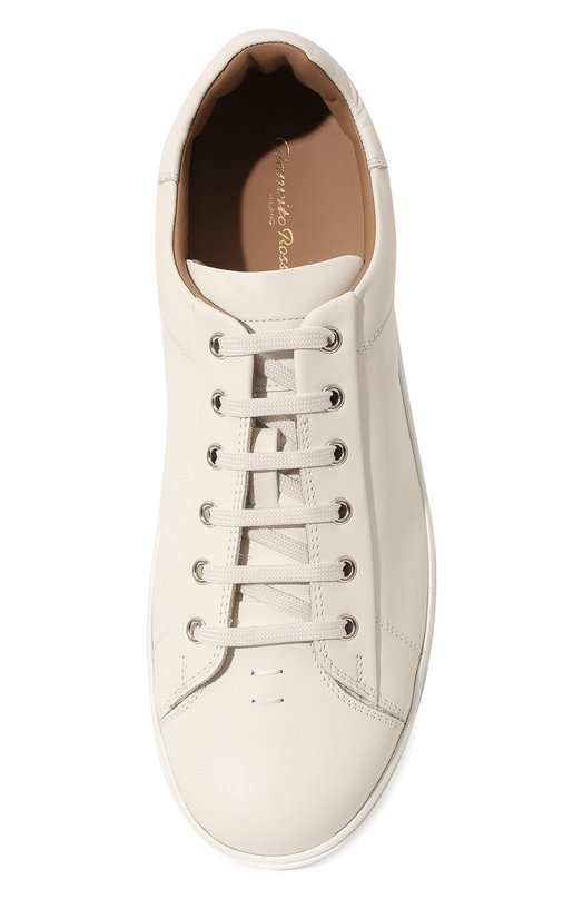 Кожаные кеды Gianvito Rossi S26340.M1WHT.CLNBIAN Белый  S26340.M1WHT.CLNBIAN Фото 6