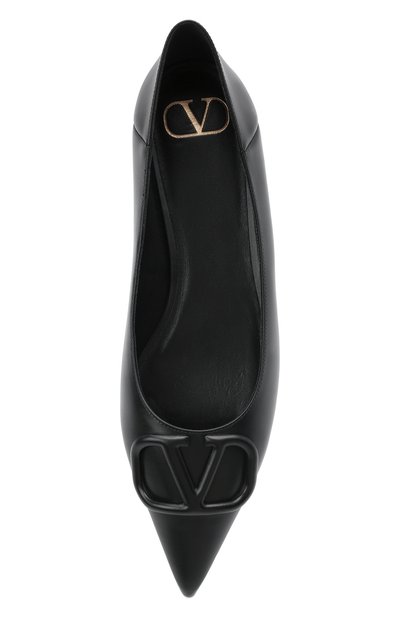 Кожаные балетки vlogo signature VALENTINO, арт. VW0S0BH4/MZF, фото 5