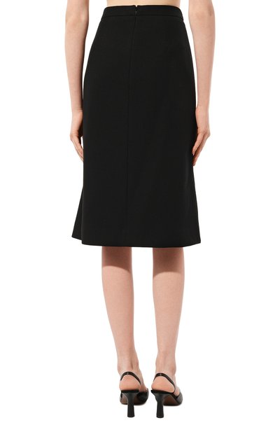 Хлопковая юбка DRIES VAN NOTEN черного цвета по цене 52050 руб., арт. 231-010800-6214, фото 4 Хлопковая юбка DRIES VAN NOTEN, арт. 231-010800-6214, фото 4