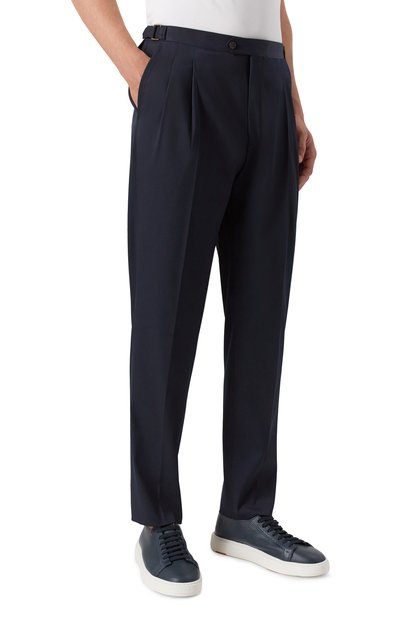 Шерстяные брюки CORNELIANI темно-синего цвета по цене 54450 руб., арт. 264L21-2618577, фото 3 Шерстяные брюки CORNELIANI, арт. 264L21-2618577, фото 3