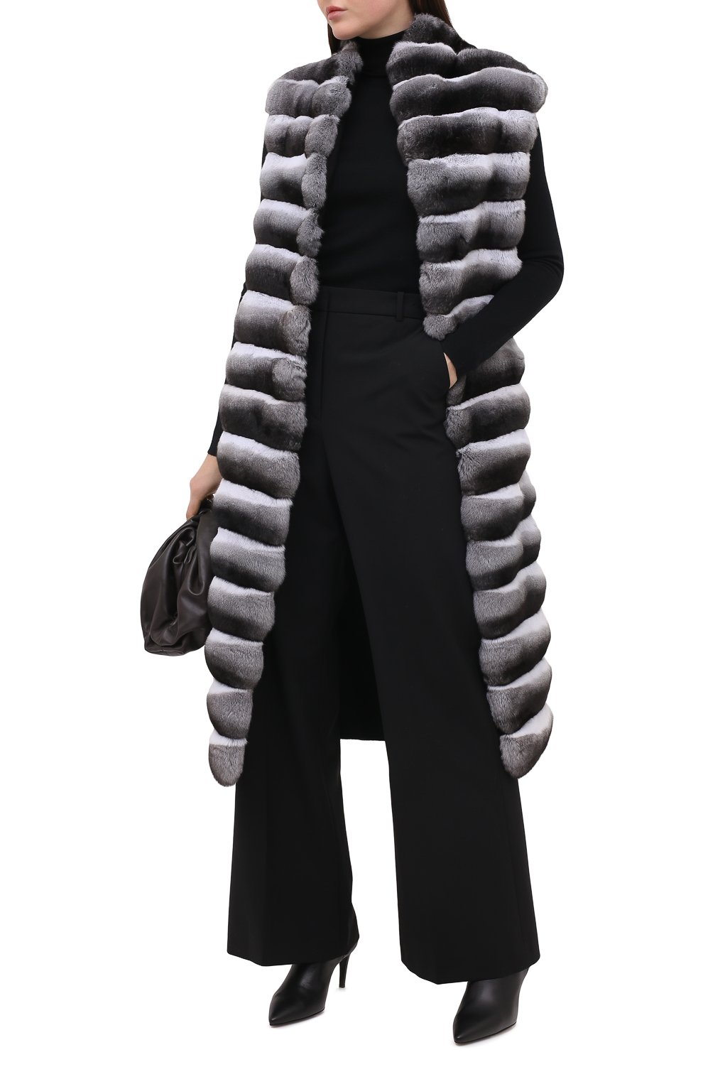 Жилет из меха шиншиллы MANZONI24, арт. 20M966-CHDB1/38-46, фото 2