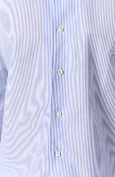 Рубашка из хлопка и льна CORNELIANI, арт. 25P156-2511239, фото 5