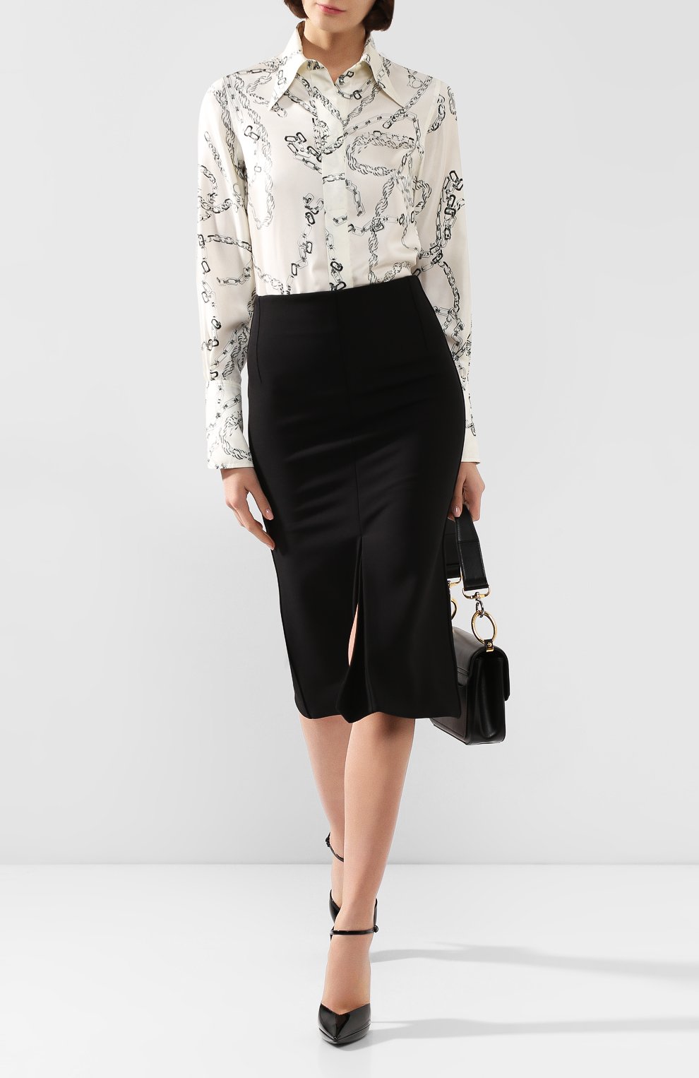 Шелковая рубашка VICTORIA BECKHAM, арт. SH SLM 11105C, фото 2