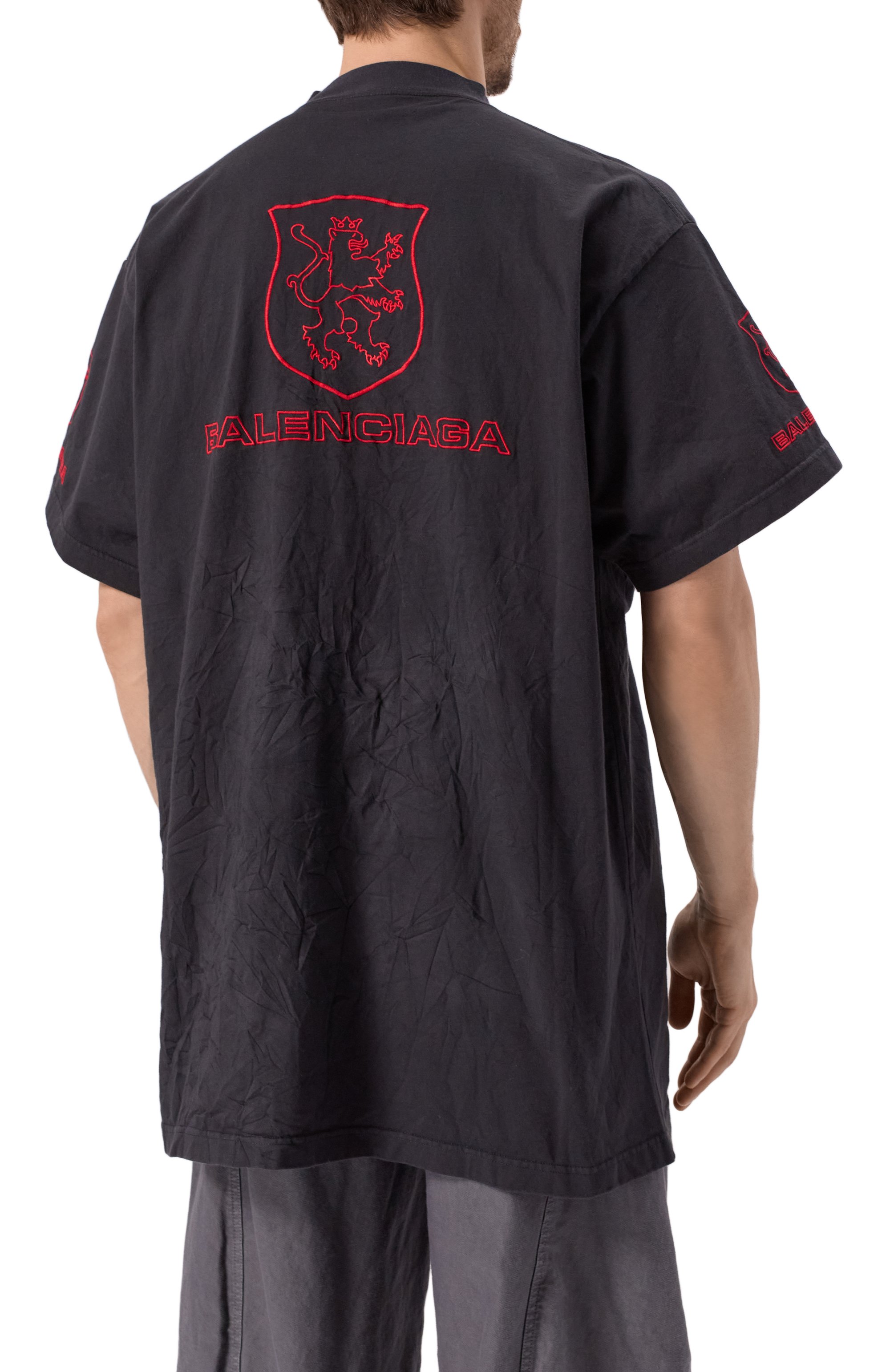 Хлопковая футболка BALENCIAGA, арт. 787349/TRVR9, фото 4