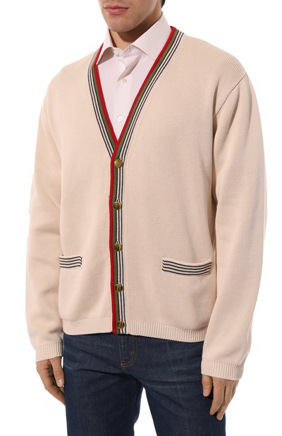 Хлопковый кардиган GUCCI, арт. 626268 XKBFU, фото 3