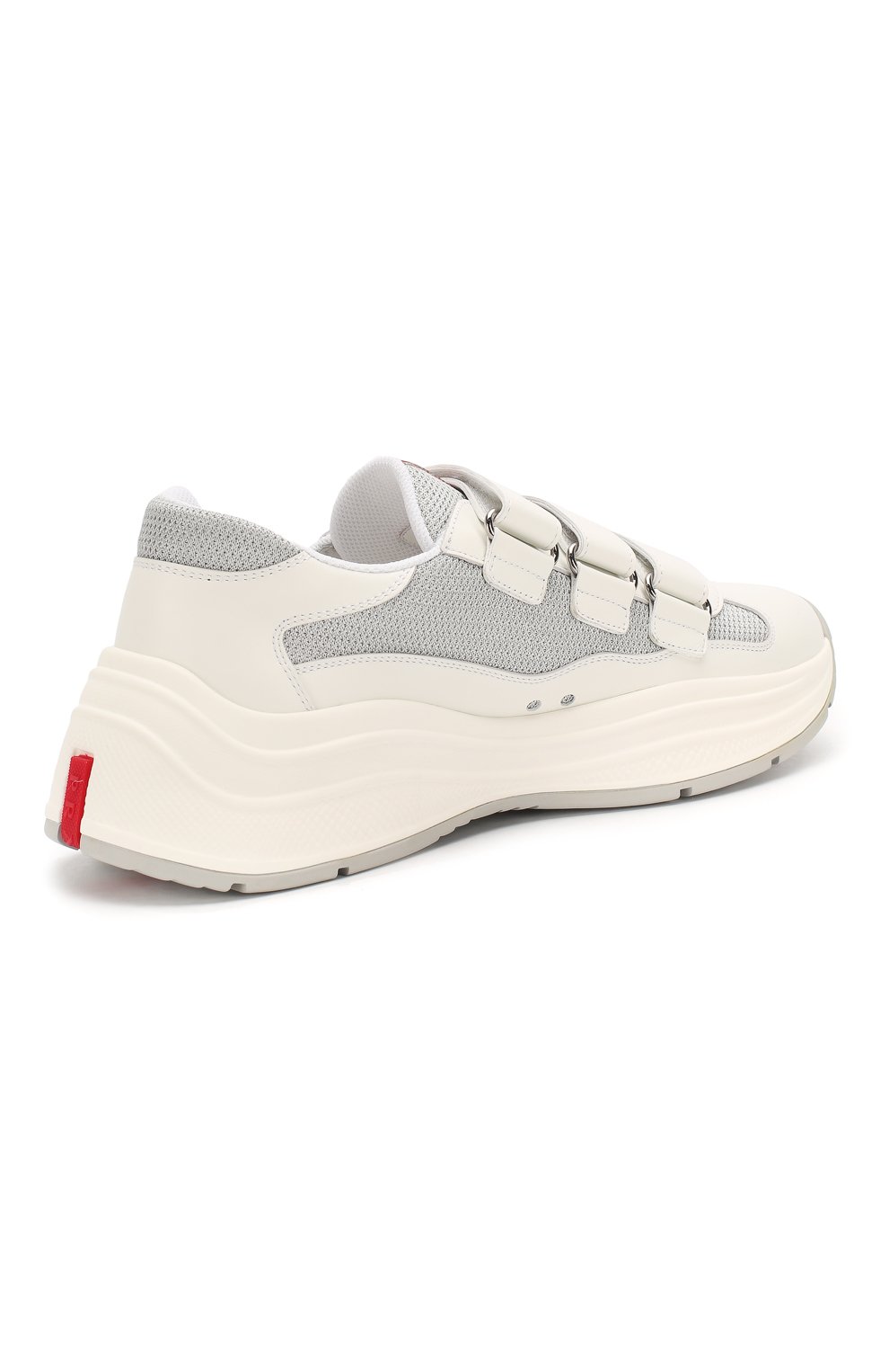 Комбинированные кроссовки america's cup PRADA, арт. 4O3512-6GW-F0J36, фото 4