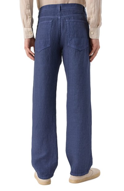 Льняные брюки 120% LINO, арт. 32ALIM29PQ/0476/S00, фото 4