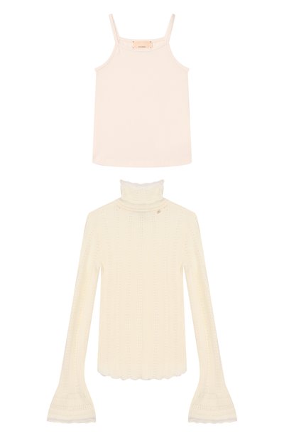 Комплект из водолазки и майки ELISABETTA FRANCHI LA MIA BAMBINA, арт. EFMA205C/F0DER