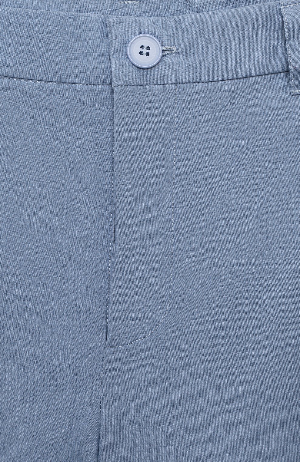 Хлопковые брюки ZHANNA & ANNA голубого цвета по цене 8000 руб., арт. ZAOZ00000196, фото 3 Хлопковые брюки ZHANNA & ANNA, арт. ZAOZ00000196, фото 3