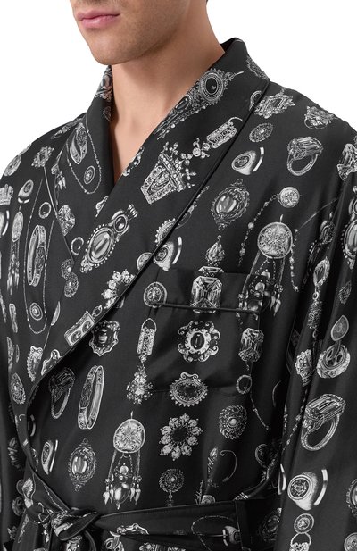 Шелковый халат DOLCE & GABBANA, арт. G031TT/IS1ZV, фото 4