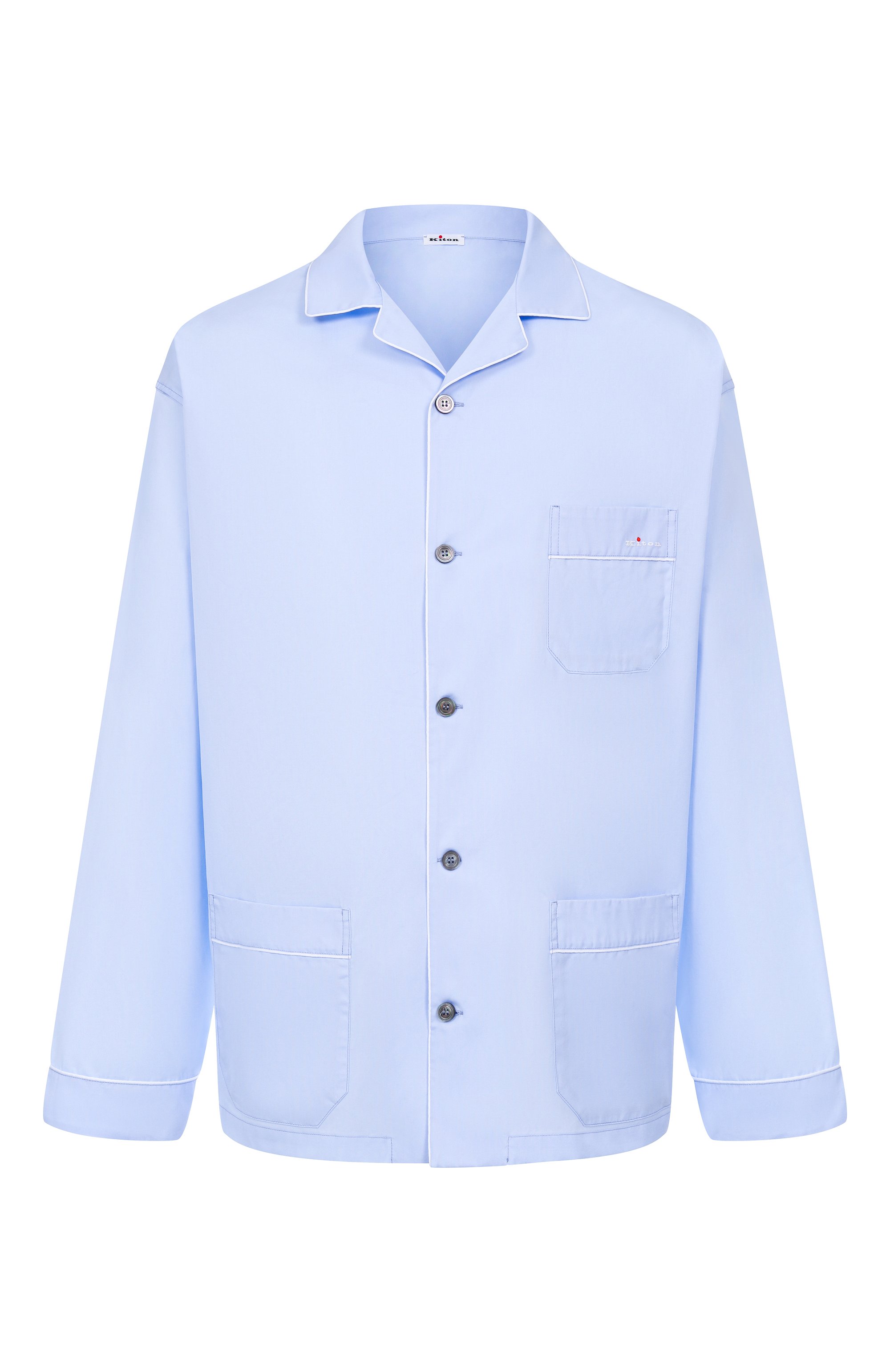 Хлопковая сорочка KITON, арт. UNWM011K0244H04, фото 1
